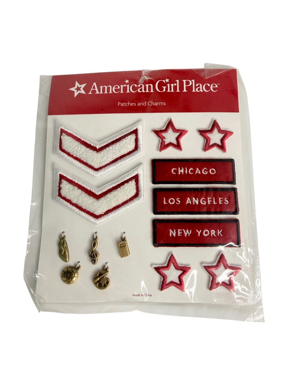 American Girl Place Patches & Charms Jewelry 2002 Doll Child Accessories Set New